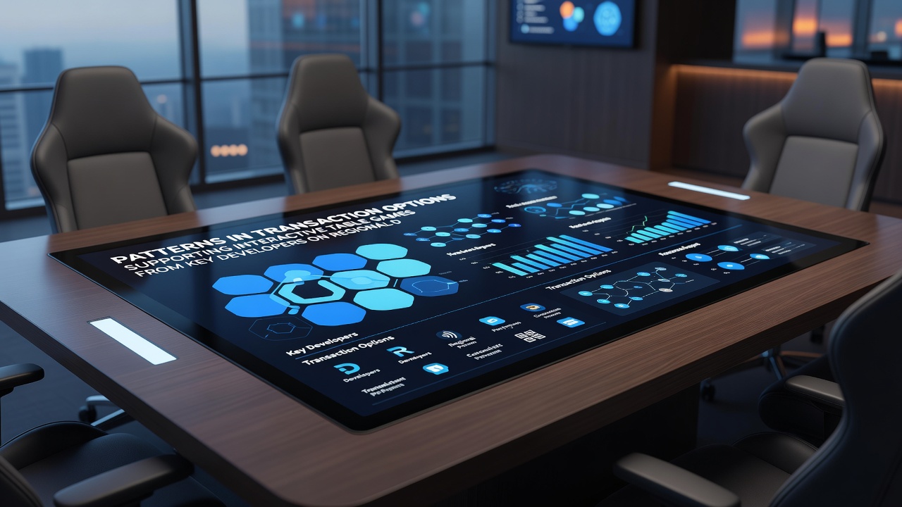 Charts and diagrams showing transaction flow patterns for table games on digital platforms